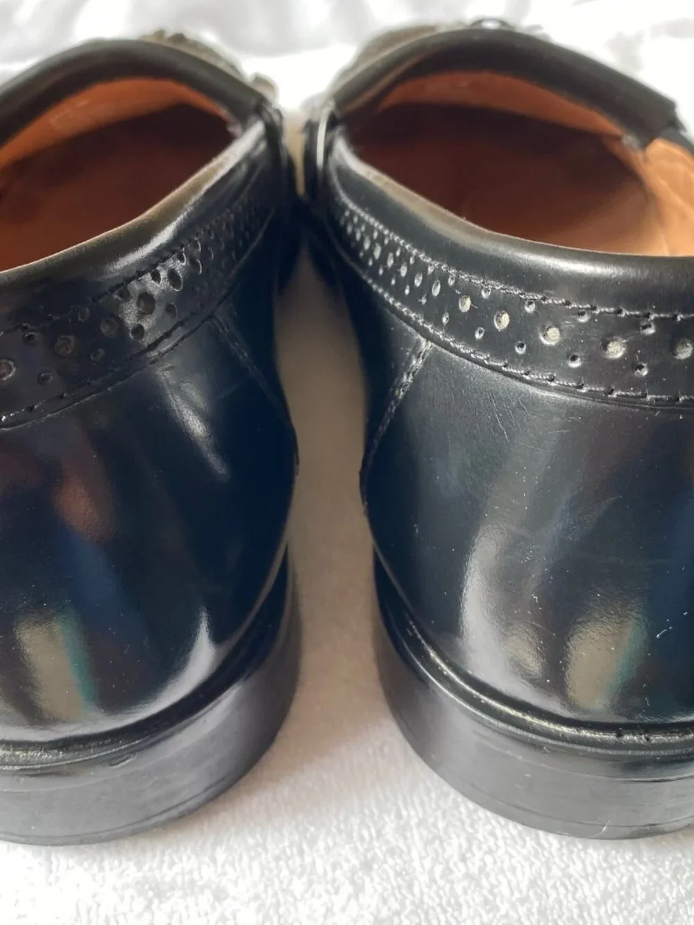 G.H. Bass & Co. Weejuns Black Tassel Loafers Kiltie Men's Size 12